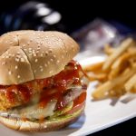 Fiery Onion Ring Burger