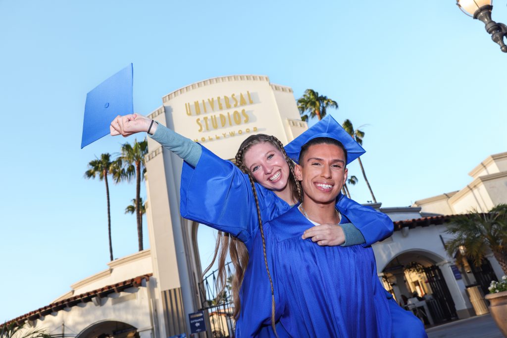 Universal Studios Hollywood 2025 graduating students with the return of Grad Bash